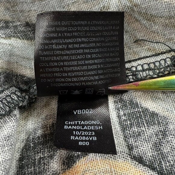 Volcom Kids One Piece in Gray and Yellow Floral - Picture 8 of 9